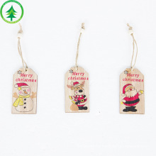 Christmas Wooden Pendants Xmas Tree Hanging Ornaments DIY Wood Crafts For Home Christmas Party New Year Decorations